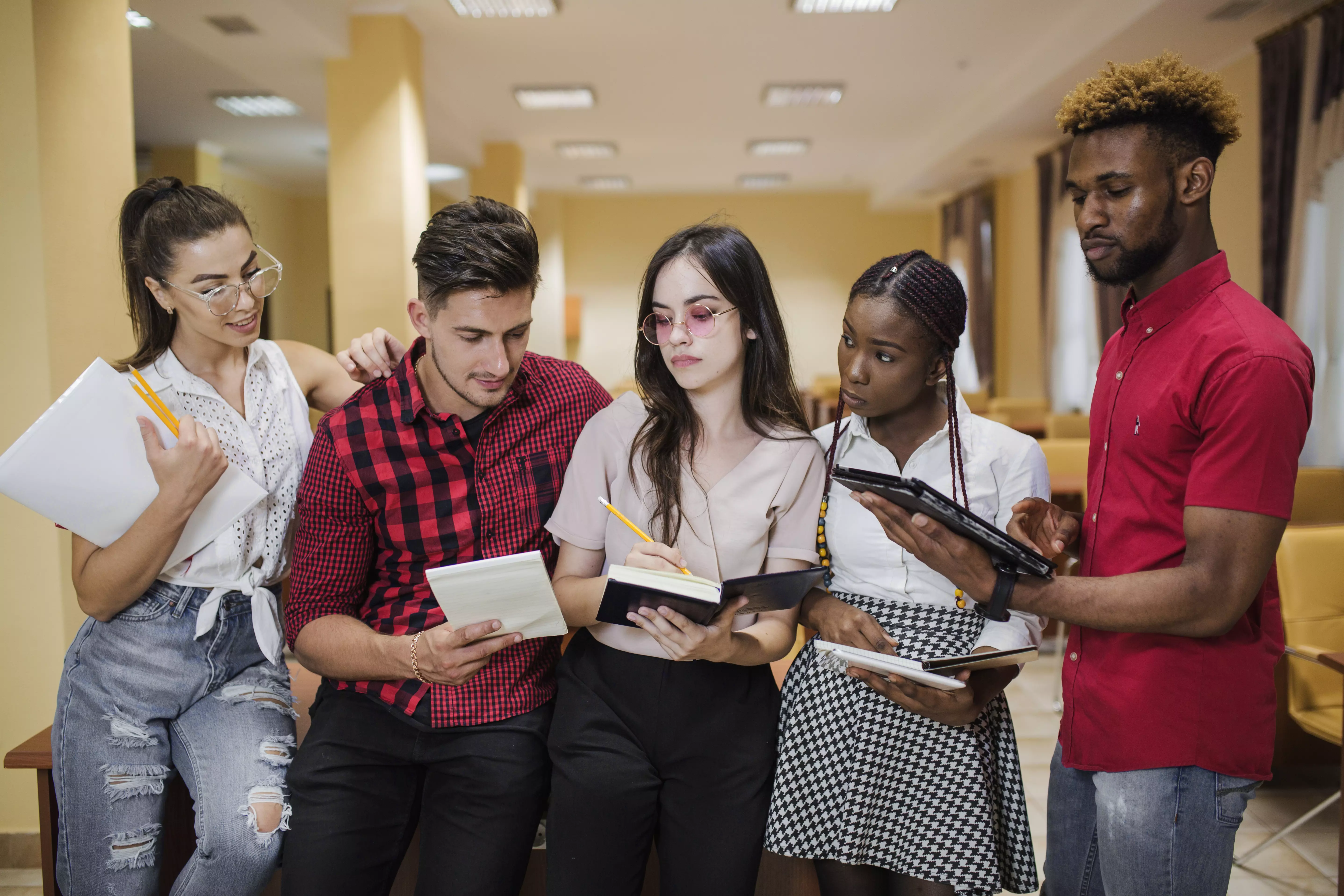 University students using Aveka financing platform